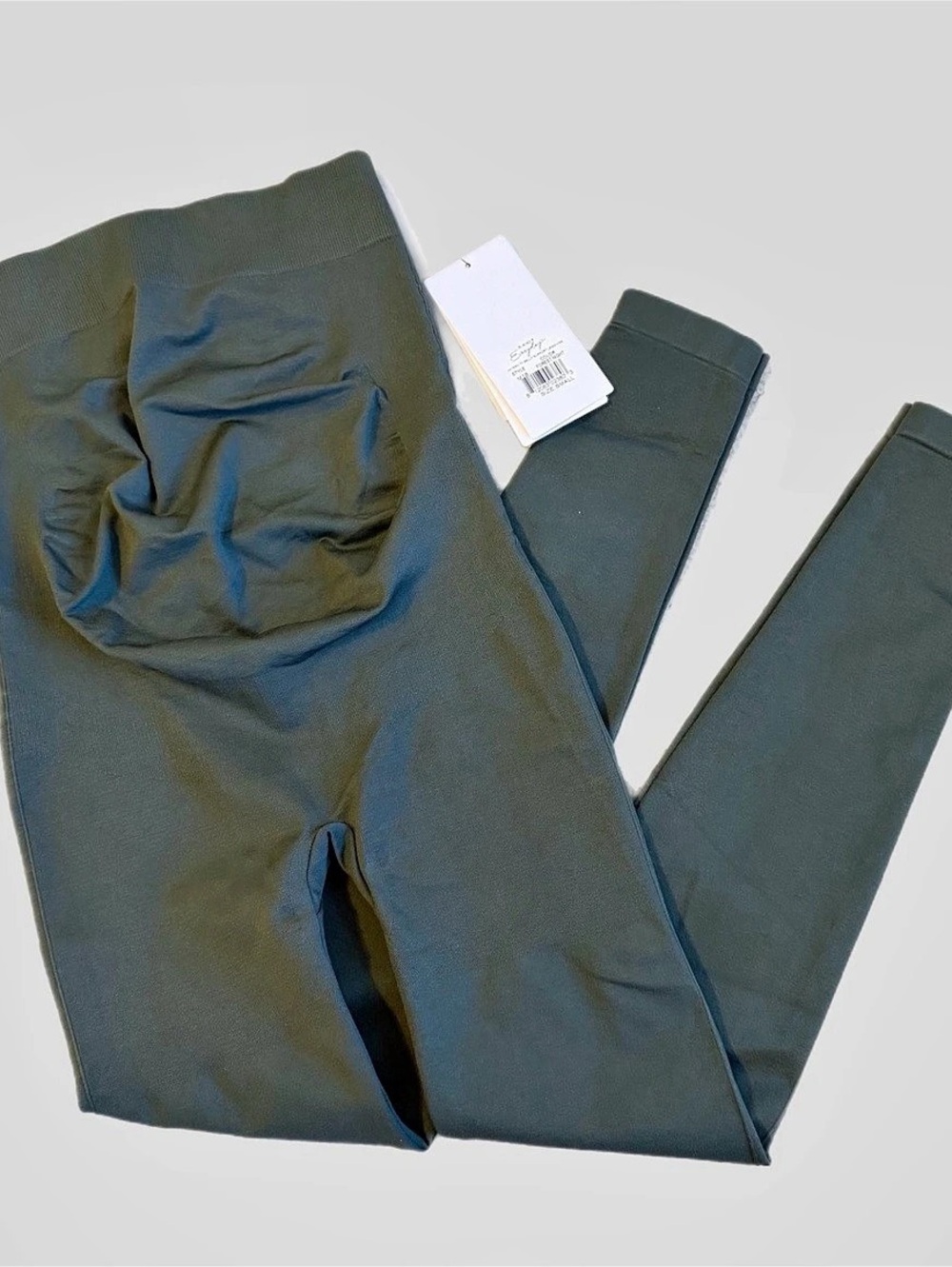 BLANQI Everyday Maternity Belly Support Leggings Green Small
